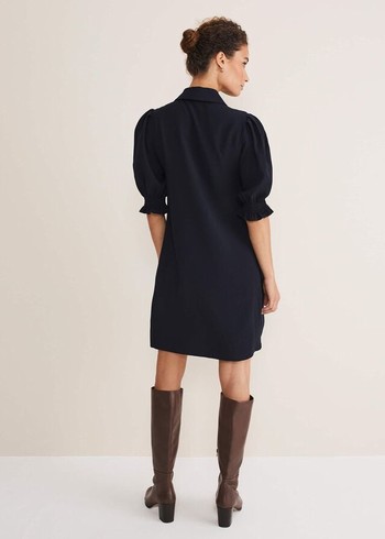 Phase Eight Candice Zip Dress Navy Canada | SBNQHF-768